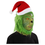 Película Máscara de látex casco Grinch Juego de roles sombrero de Navidad accesorios de Halloween fiesta cosplay decoración