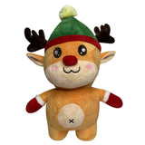 Navidad alce muñeco de nieve peluche dibujos animados relleno suave regalos de Navidad para niños accesorios