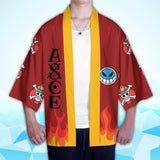 Anime One Piece Portgas Ace Otaku Cosplay Capa Kimono Cárdigan Abrigo Toga Pijama Casual