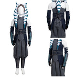 Series de Television Star Wars : The Mandalorian Ahsoka Tano Cosplay Disfraz Niños Halloween Carnaval Traje