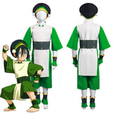Series de Televisión Avatar: The Last Airbender Toph bengfang Niños Cosplay Disfraz Halloween Carnaval Traje