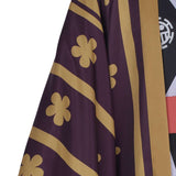 Anime One Piece Trafalgar Law/Trafalgar D Water Law Kimono Robe Cosplay Disfraz