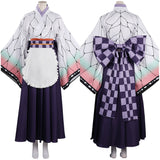 Anime Demon Slayer Kochou Shinobu Kimono Mucama Cosplay Navidad Disfraz Vestido Carnaval Traje