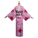 Anime Demon Slayer Kanroji Mitsuri Cosplay Disfraz Adulto Kimono Traje De Carnaval Halloween Fiesta