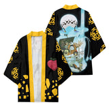 Anime One Piece Law Heart Pirates Cosplay Capa Kimono Cárdigan Abrigo Toga Pijama Casual