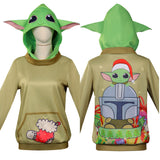 Película Star Wars Yoda baby Cosplay Disfraz Sudadera Traje Fiesta Halloween Carnaval DISFRAZDEDIADEBRUJAS.ES®