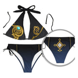 Juego Genshin Impact Xingqiu Cosplay Fiesta Disfraz Traje de Baño Bikini