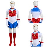 Anime Sailor Moon-Tsukino Usagi Niños Cosplay Disfraz Halloween Falda Carnaval Traje