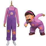 Anime Turning Red Abby Niños Cosplay Disfraz Traje Navidad Carnaval Fiesta