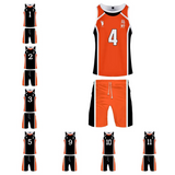 Haikyuu!! Karasuno Escuela Secundaria Club de Voleibol Cosplay Chaleco y Pantalones Cortos de Verano Ropa 2 Piezas para Masculino