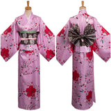 Anime Demon Slayer Kanroji Mitsuri Cosplay Disfraz Adulto Kimono Traje De Carnaval Halloween Fiesta