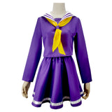 Anime No Game No Life - Shiro Cosplay Falda Vestido Navidad Halloween Disfraz Uniforme Carnaval Traje Per.