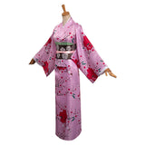 Anime Demon Slayer Kanroji Mitsuri Cosplay Disfraz Adulto Kimono Traje De Carnaval Halloween Fiesta