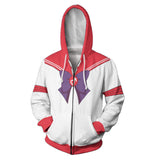 Anime Sailor Moon Hino Rei Sudadera Cosplay Navidad Fiesta 3D Impreso chaqueta con cremallera Casual