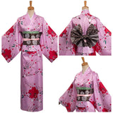 Anime Demon Slayer Kanroji Mitsuri Cosplay Disfraz Adulto Kimono Traje De Carnaval Halloween Fiesta