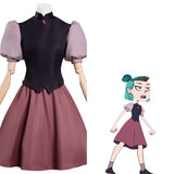 Anime The Owl House Amity Cosplay Navidad Falda Vestido Carnaval Traje Per.