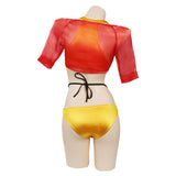 Anime Cowboy Bebop Faye Valentine Cosplay Fiesta Disfraz Traje de Baño Bikini Creación Secundaria-DISFRAZDEDIADEBRUJAS.ES®