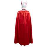 Series de TV WandaVision Scarlet Witch Wanda Maximoff Niños Cosplay Carnaval Halloween Disfraz Fiesta Conjunto Per.