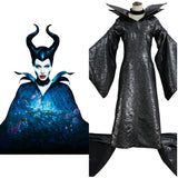 Película Maleficent Cosplay Disfraz Halloween Carnaval Fiesta Adulto Vesido Disfraz Traje