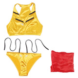 Anime Cowboy Bebop Faye Valentine Cosplay Fiesta Disfraz Traje de Baño Bikini Creación Secundaria-DISFRAZDEDIADEBRUJAS.ES®