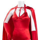 Series de TV WandaVision Scarlet Witch Wanda Maximoff Mono Capa Cosplay Disfraz Halloween Fiesta Conjunto Carnaval Per.