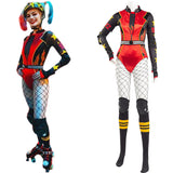 Película Birds of Prey Harley Quinn Roller Derby mono Cosplay Disfraz Halloween Fiesta Conjunto Carnaval Per.