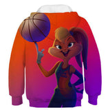 Pelicula Space jam 2 Niños Sudadera Cosplay Halloween Carnaval 3D Impreso