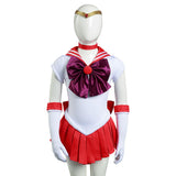 Anime Sailor Moon Hino Rei Niños Cosplay Disfraz Halloween Falda Carnaval Traje