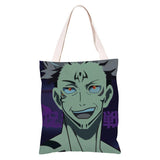 Anime Jujutsu Kaisen Guerra de Hechiceros Ryomen Sukuna Bolsa de Arpillera de Viaje de Compras Reutilizable Plegable