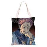 Anime Jujutsu Kaisen Guerra de Hechiceros Ryomen Sukuna Bolsa de Arpillera de Viaje de Compras Reutilizable Plegable