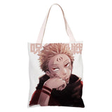 Anime Jujutsu Kaisen Guerra de Hechiceros Ryomen Sukuna Bolsa de Arpillera de Viaje de Compras Reutilizable Plegable