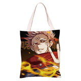 Anime Jujutsu Kaisen Guerra de Hechiceros Ryomen Sukuna Bolsa de Arpillera de Viaje de Compras Reutilizable Plegable