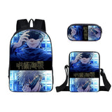 Anime Jujutsu Kaisen Guerra de Hechiceros 3pcs Conjunto de mochila - Mochila para portátil + Bolso bandolera + Estuche para lápices Mochila escolar - Mochila de viaje