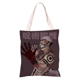 Anime Jujutsu Kaisen Guerra de Hechiceros Ryomen Sukuna Bolsa de Arpillera de Viaje de Compras Reutilizable Plegable