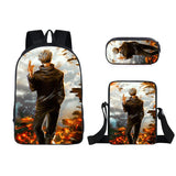 Anime Jujutsu Kaisen Guerra de Hechiceros 3pcs Conjunto de mochila - Mochila para portátil + Bolso bandolera + Estuche para lápices Mochila escolar - Mochila de viaje