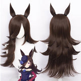 Anime Pretty Derby Rice Shower Cosplay Peluca Cabello Sintético Resistente al Calor Carnival Halloween Fiesta