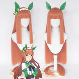 Anime Pretty Derby Silence Suzuka Cosplay Peluca Cabello Sintético Resistente al Calor Carnival Halloween Fiesta