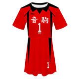 Haikyuu!! Kuroo Tetsurou Cosplay Vestido de Manga Corta para Verano Cosplay Disfraz