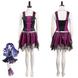 Película Monster High Spectra Vondergeist Cosplay Disfraz Traje Vestido Falda Fiesta Halloween