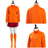 Anime Scooby Doo, Where Are You! Velma Dinkley Uniforme Cosplay Disfraz Navidad Halloween Carnaval Fiesta Traje