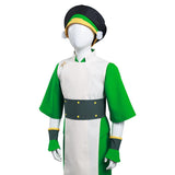 Series de Televisión Avatar: The Last Airbender Toph bengfang Niños Cosplay Disfraz Halloween Carnaval Traje