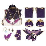 Juego League of Legends - Akali - Star Guardian Cosplay Disfraz Traje Vestido Falda Halloween Carnaval