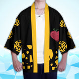 Anime One Piece Law Heart Pirates Cosplay Capa Kimono Cárdigan Abrigo Toga Pijama Casual