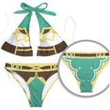 Juego Genshin Impact Venti Cosplay Fiesta Disfraz Traje de Baño Bikini