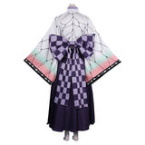 Anime Demon Slayer Kochou Shinobu Kimono Mucama Cosplay Navidad Disfraz Vestido Carnaval Traje