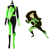 Anime Kim Possible Disfraz Shego Costume Cosplay Adultos Mono Halloween Carnaval Fiesta Traje