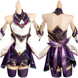 Juego League of Legends - Akali - Star Guardian Cosplay Disfraz Traje Vestido Falda Halloween Carnaval