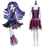 Película Monster High Spectra Vondergeist Cosplay Disfraz Traje Vestido Falda Fiesta Halloween