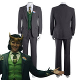 Series de Televisión Loki Uniforme Cosplay Disfraz Halloween Carnaval Traje