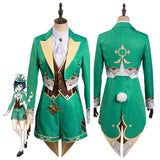 Juego Genshin Impact Venti Alice in Wonderland Mr Bunny Cosplay Disfraz Traje Fiesta Halloween DISFRAZDEDIADEBRUJAS.ES®